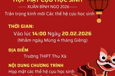 KẾ HOẠCH KỶ NIỆM 30 NĂM THÀNH LẬP TRƯỜNG (1996-2026
